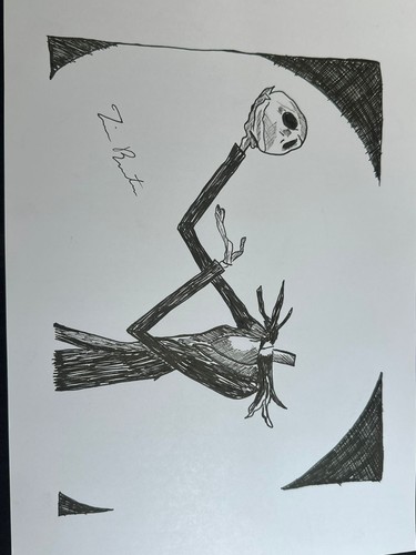 Tim burton disegno quadro - burton, su
