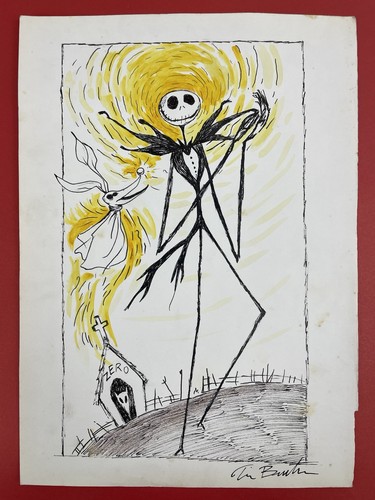Tim burton disegno quadro - tim,