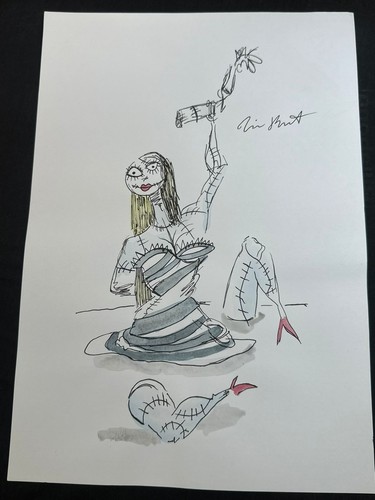 Tim burton disegno quadro - tim,