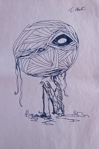 Tim burton disegno - su, carta