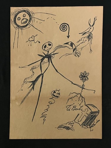 Tim burton quadro disegno - tim, su