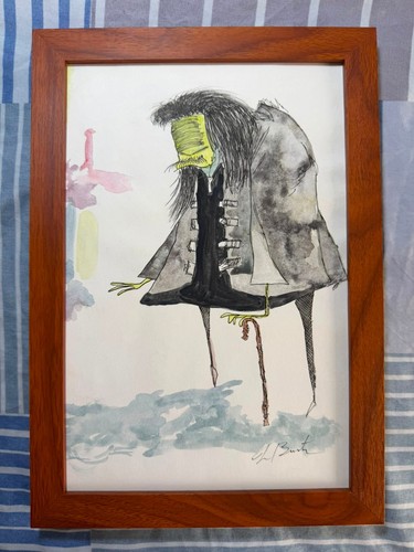 Disegno tim burton - su, carta